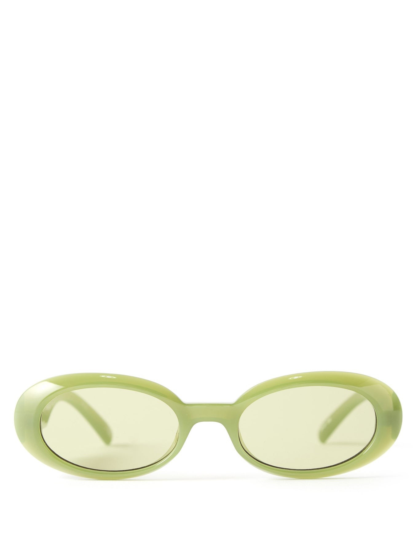 Work It oval acetate sunglasses | Le Specs | Matches (US)