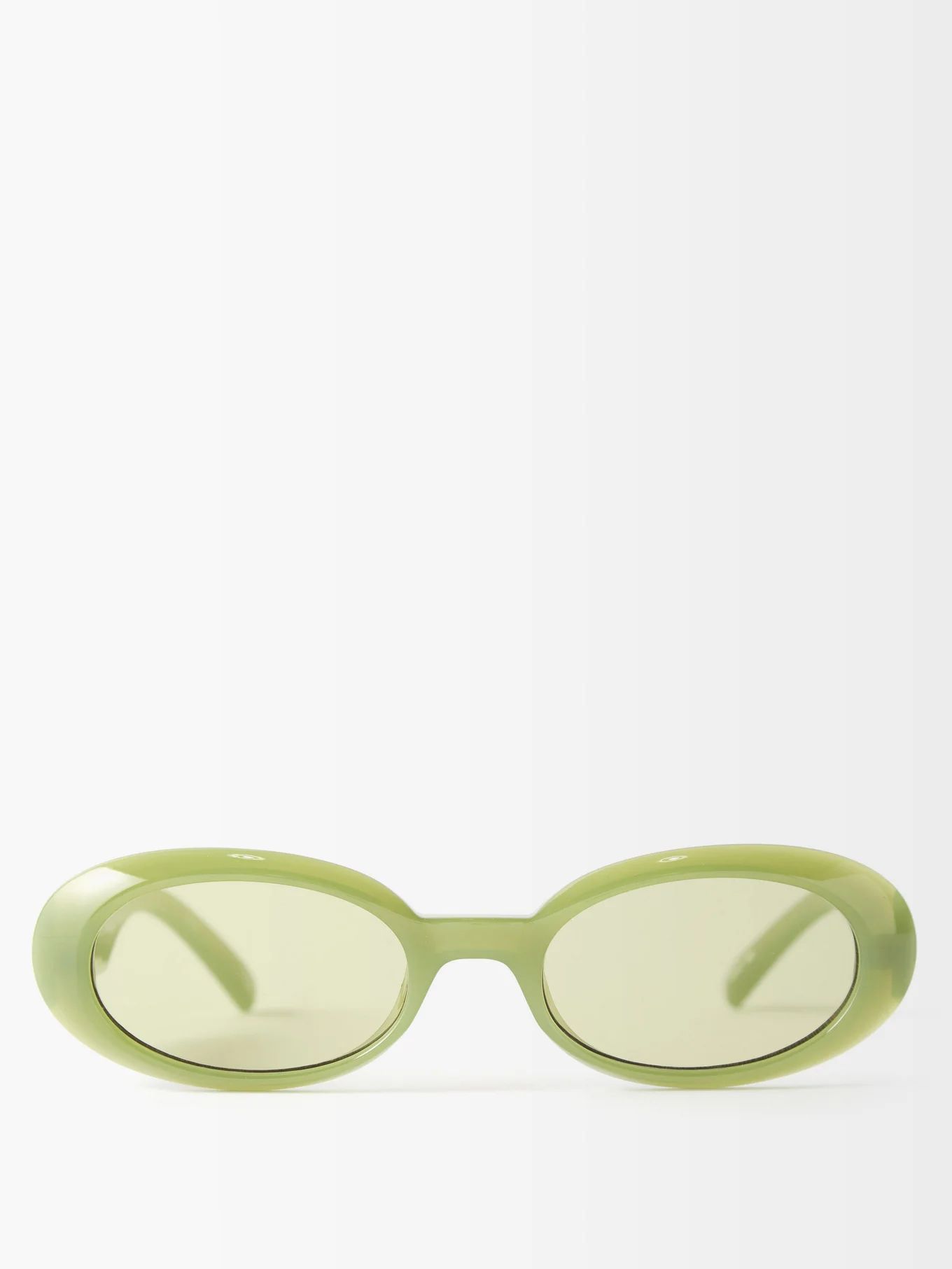 Work It oval acetate sunglasses | Le Specs | Matches (US)