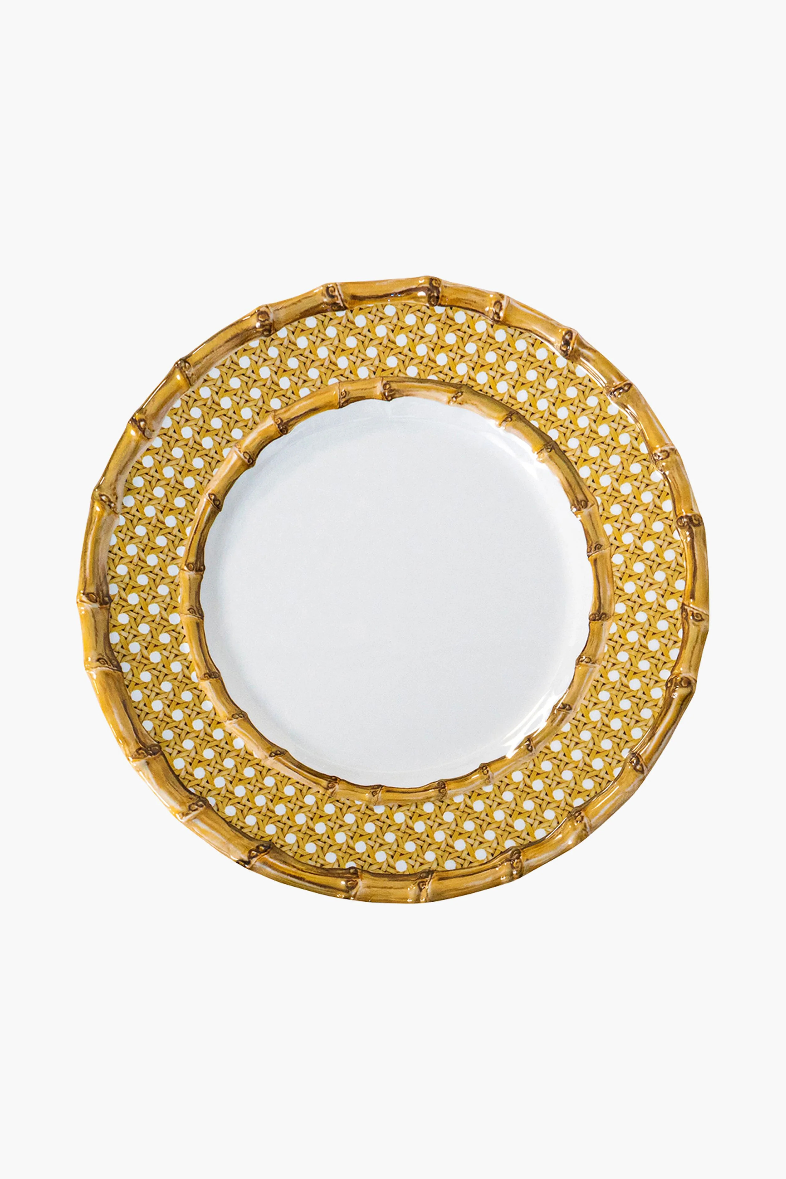 Bamboo Caning Melamine Dinner Plate | Tuckernuck (US)