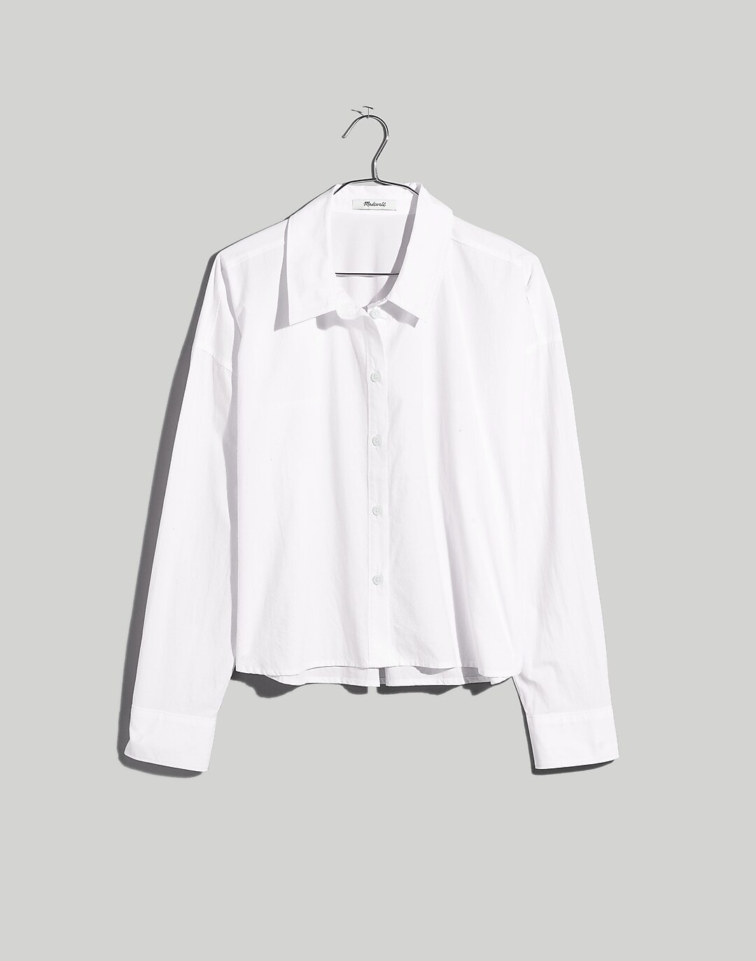 Signature Poplin Hartfield Crop Shirt | Madewell