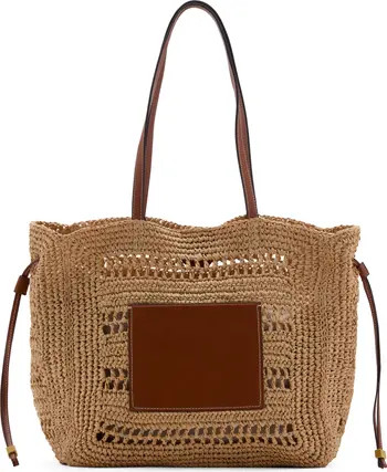 MANGO Straw Shopper Tote Bag | Nordstrom | Nordstrom