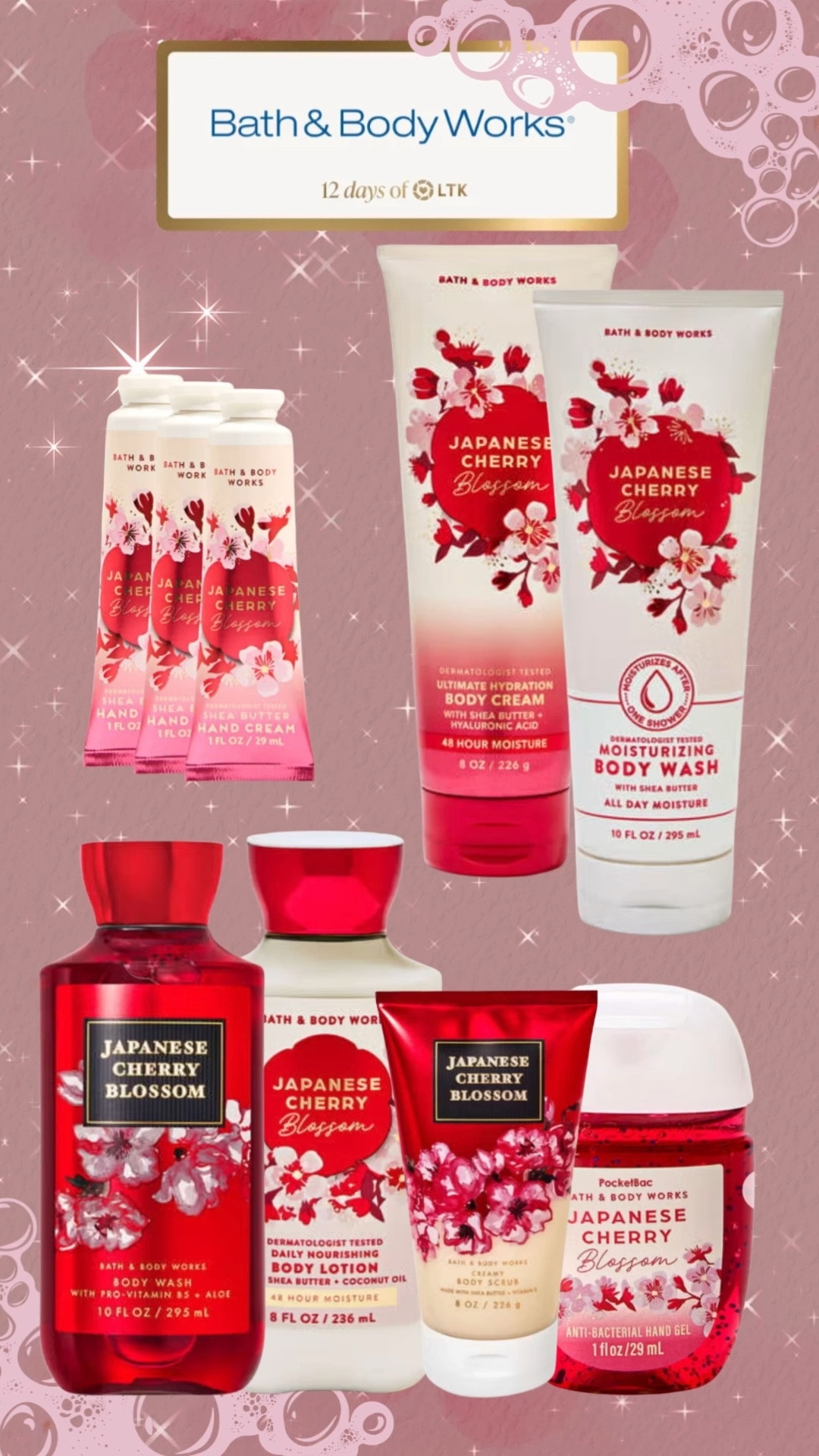 🌸Bestselling Japanese Cherry Blossom for only $4.95 each at Bath & Body Works! It’s the perfect time to stock up on this iconic scent or get all your stocking stuffers in one go!🌸

Fragrance notes: Japanese cherry blossom, Asian pear, fresh mimosa petals, white jasmine, and blushing sandalwood.

💋 P.S. If you follow, save, share, or shop my posts here on LTK or my blog, The Patranila Project, thank you! I really appreciate you being part of this community and shopping with me. 

Gifts for her, stocking stuffers, fragrance gifts, bath and body, affordable gifts, gifts for teens, gifts for girls, gifts for mom, what’s on sale, on sale now, gift card ideas 
#ltkseasonal #LTKfindsunder50 #LTKfindsunder100 #ltkselfcare #ltkmomlife 

#LTKBeauty #LTKGiftGuide #LTKHoliday