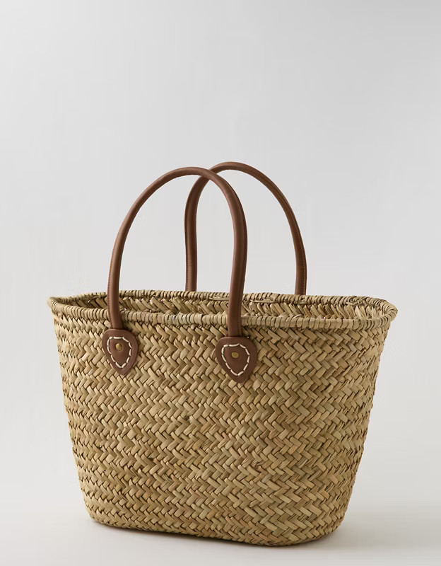 Aerie Oversized Woven Straw Bag | Aerie