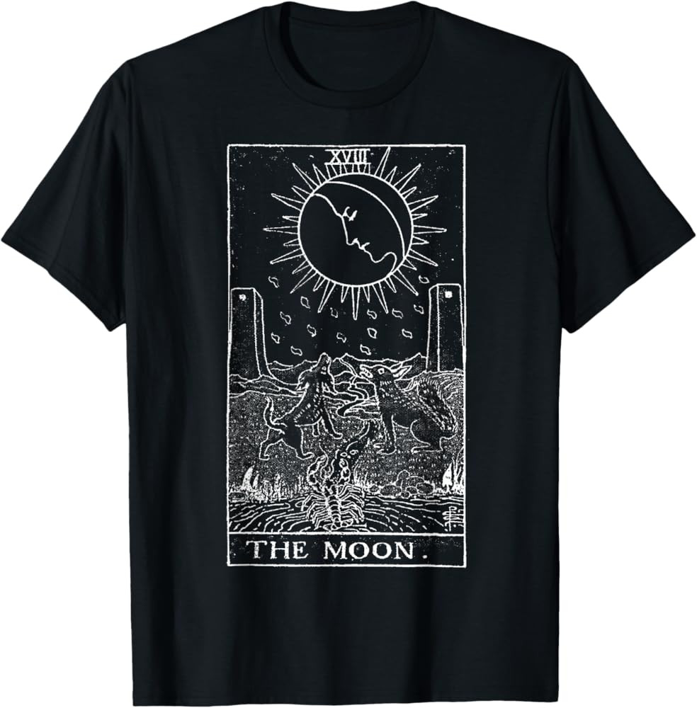 The Moon Tarot Card Vintage T-Shirt | Amazon (US)