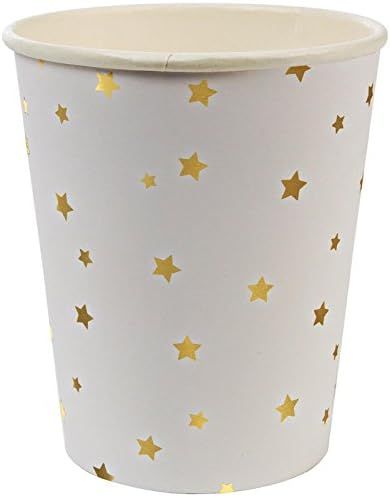 Meri Meri, Gold Star Confetti Cups, Birthday, Party Decorations, Dinnerware - Pack of 8 | Amazon (US)