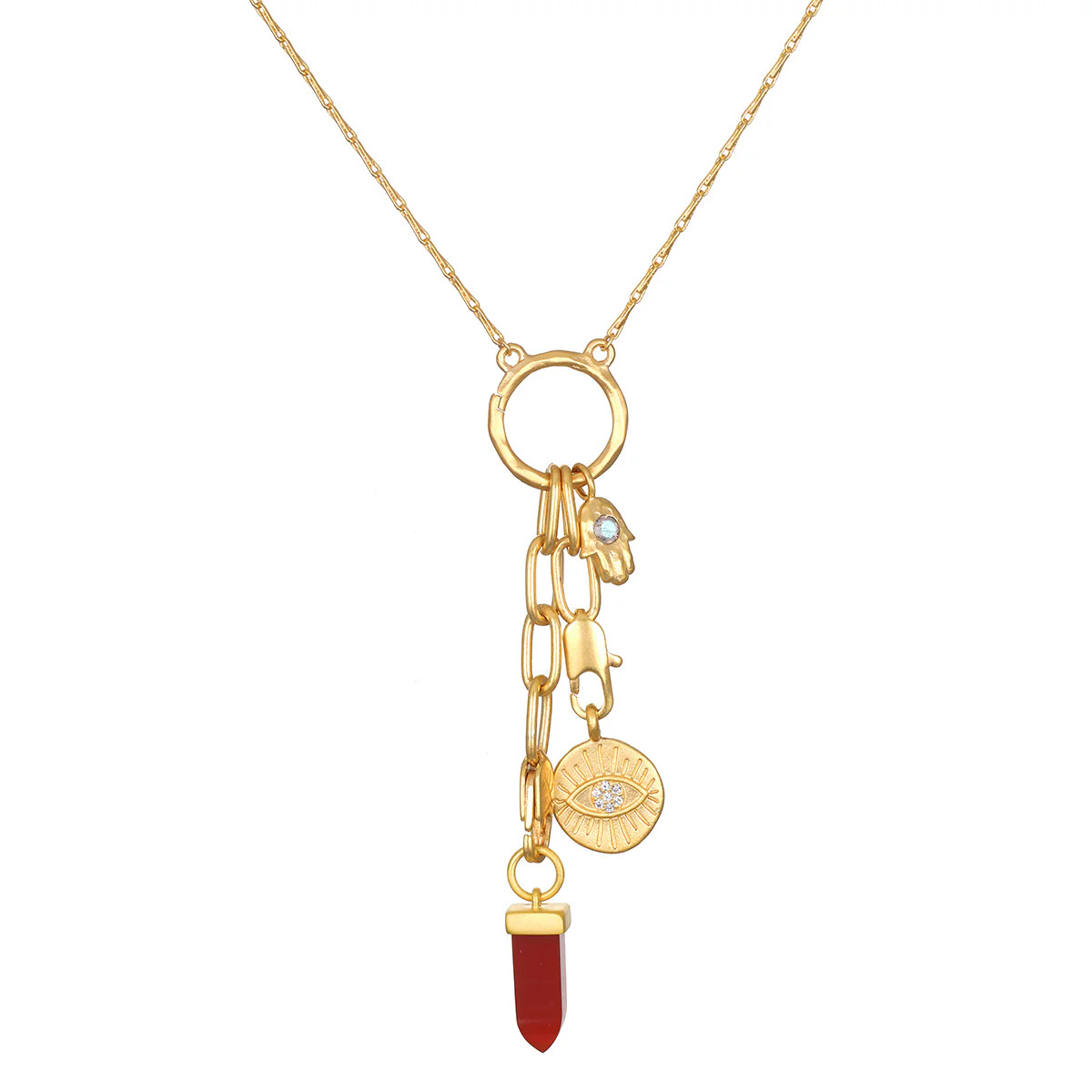 Divine Protection Charm Necklace Set | Satya Jewelry
