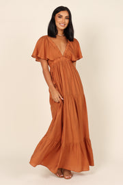 Danita Maxi Dress - Brown | Petal & Pup (US)