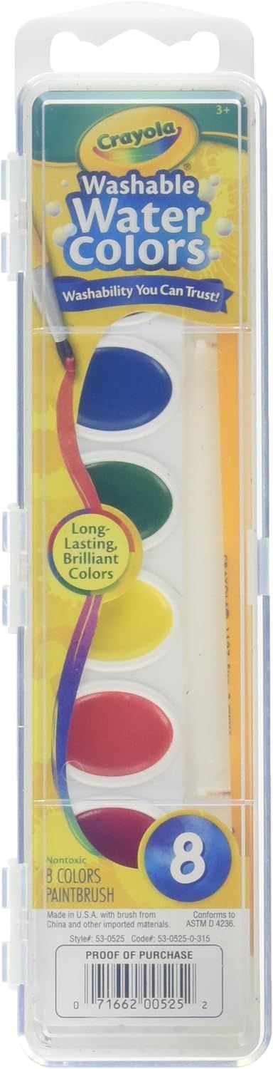 Crayola Washable Watercolors 8 ea (Pack of 2) | Amazon (US)