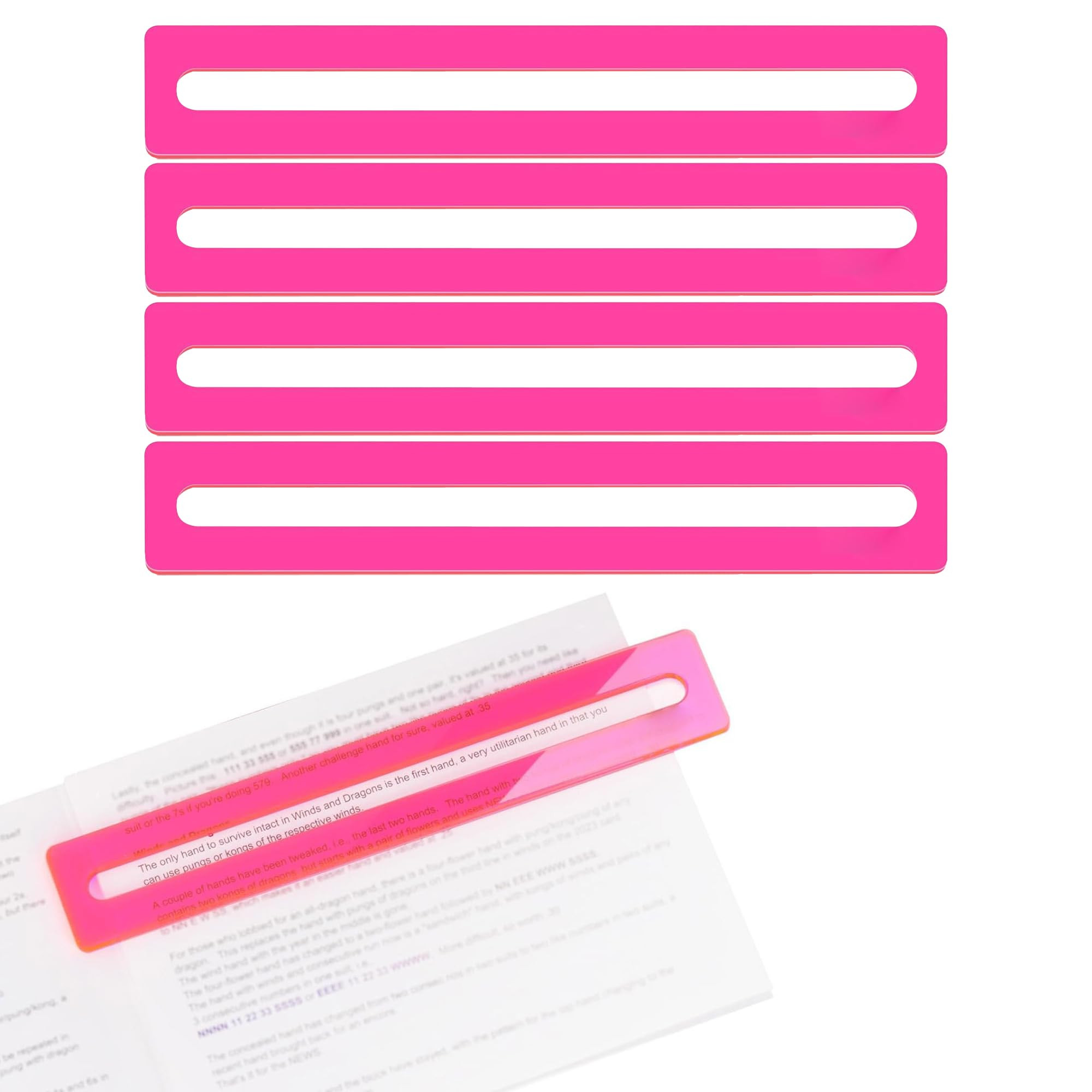 4PCS Mahjong Line Finder, Beginner Mahjong Rules Reader, Perfect Mahjong Gift for Players, Mah Jo... | Amazon (US)