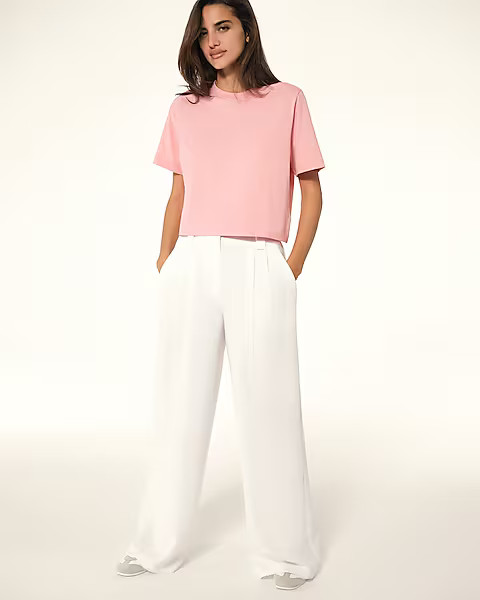 High Waisted Relaxed Trouser | Express