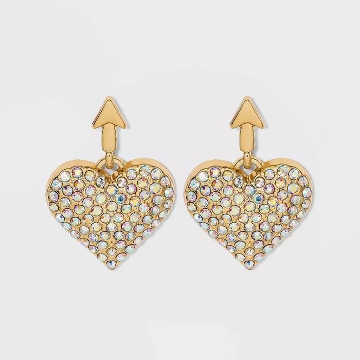 SUGARFIX by BaubleBar Metallic Cupid's Heart Drop Earrings | Target