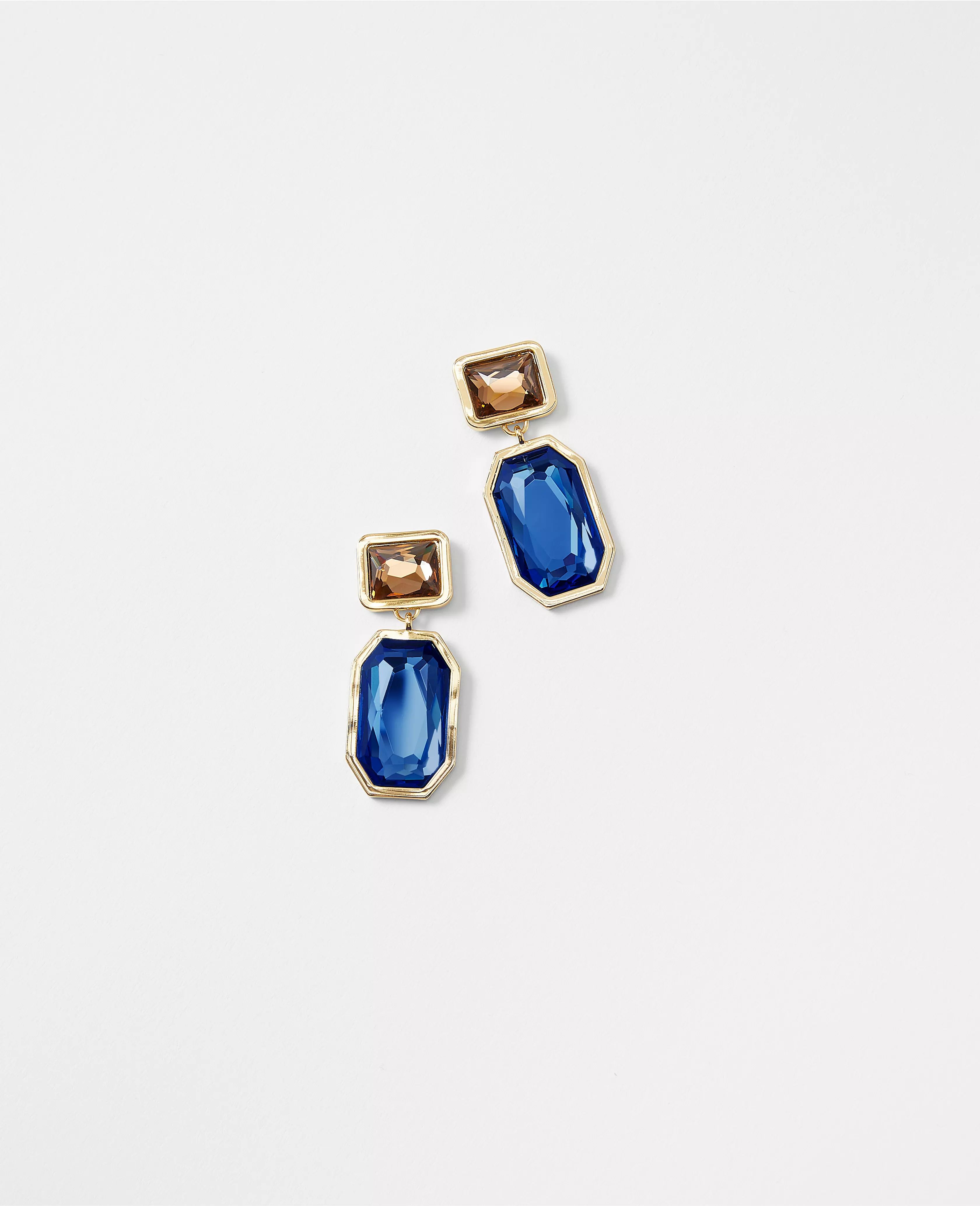 Double Crystal Drop Earrings | Ann Taylor (US)