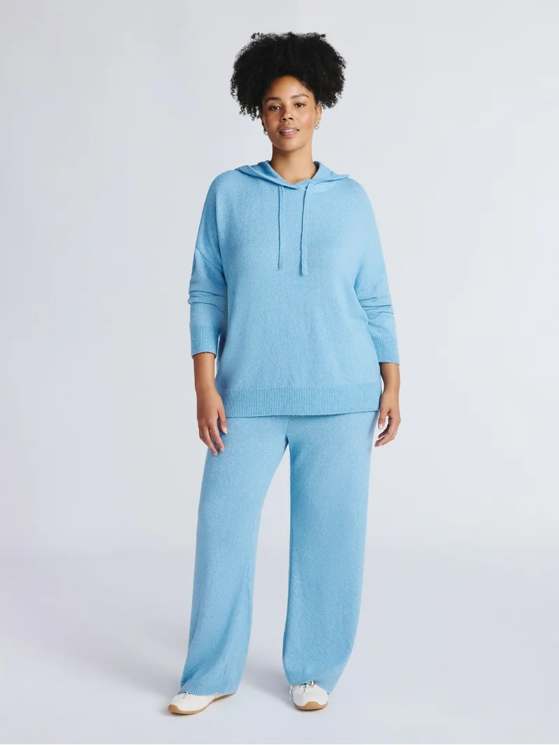 Time and Tru Women's Hoodie Sweater and Pants Set, 2-Piece, Sizes: XS-XXXL | Walmart (US)