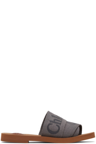 Gray Woody Sandals | SSENSE