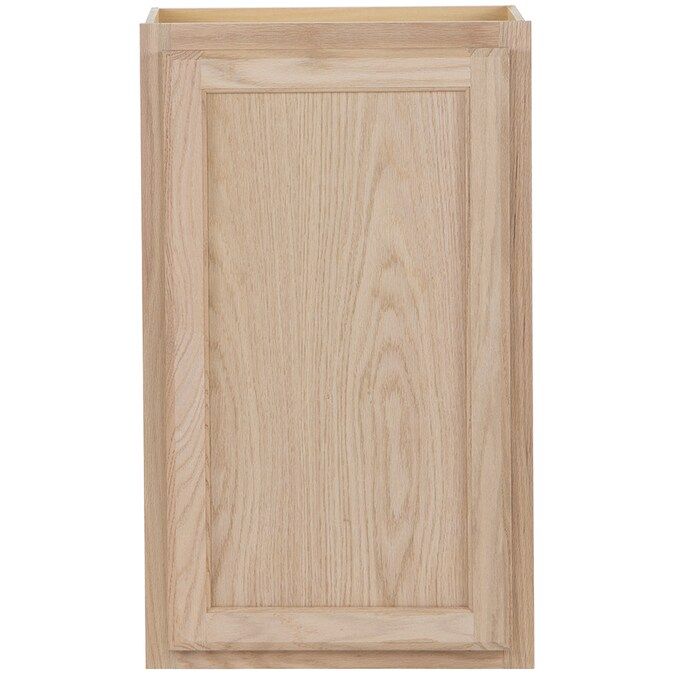 Project Source 18-in W x 30-in H x 12-in D Natural Unfinished Door Wall Stock Cabinet Lowes.com | Lowe's