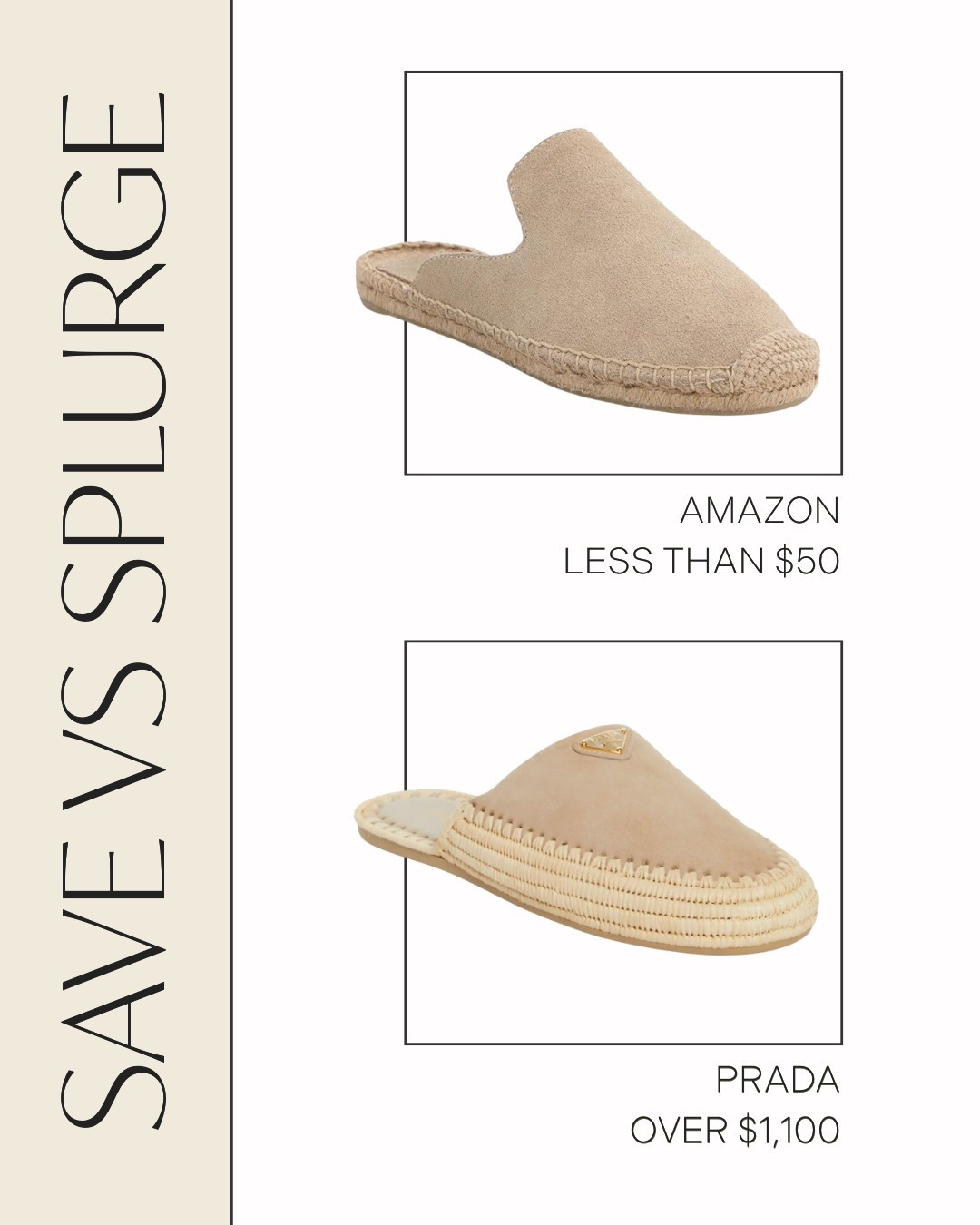 Save Vs Splurge - Amazon Fashion Finds ✨

save vs splurge // amazon fashion finds // save or splurge // amazon finds // amazon fashion // look for less // amazon essentials // amazon style // mules // mule shoes // spring shoes // amazon shoes // espadrilles

#LTKSeasonal #LTKOver40 #LTKootd