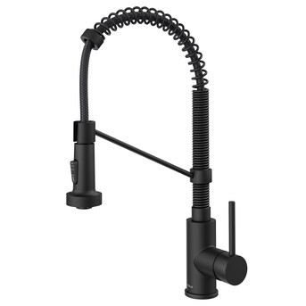 Kraus Bolden Matte Black Single Handle Pull-down Kitchen Faucet | Lowe's