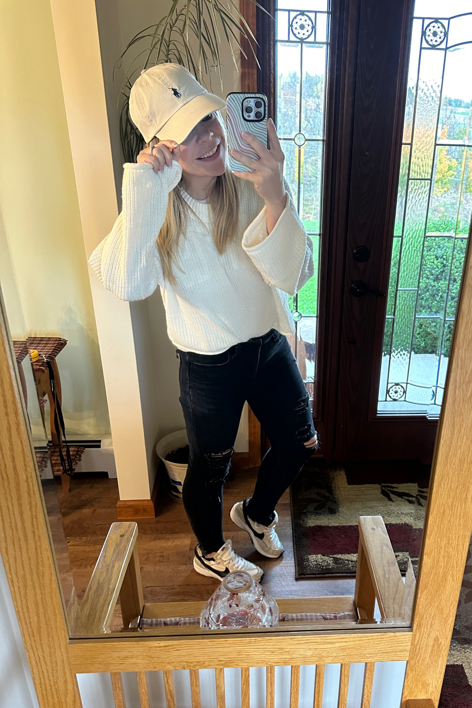 Same sweater, different day! I have been living in this Target sweater. It’s an open knit, boxy style that matches with any vibe! Chic or boho! Also, this hat on beige is everything 🤩

#LTKstyletip #LTKSeasonal #LTKfindsunder50