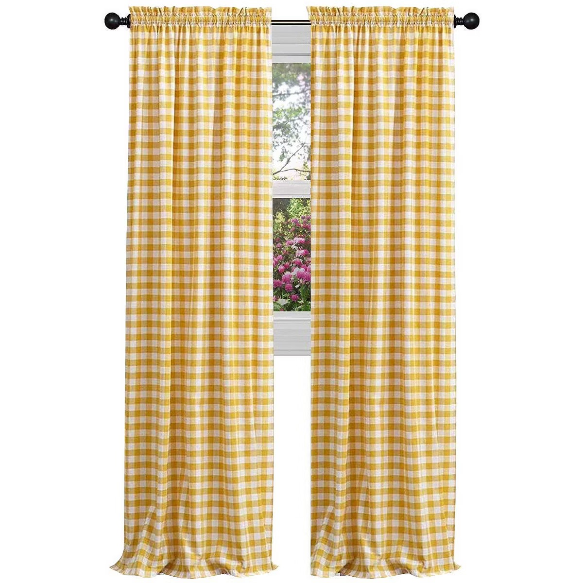 TargetHomeHome DecorWindow TreatmentsCurtainsShop all GoodGramGoodGram Buffalo Check Gingham Cust... | Target