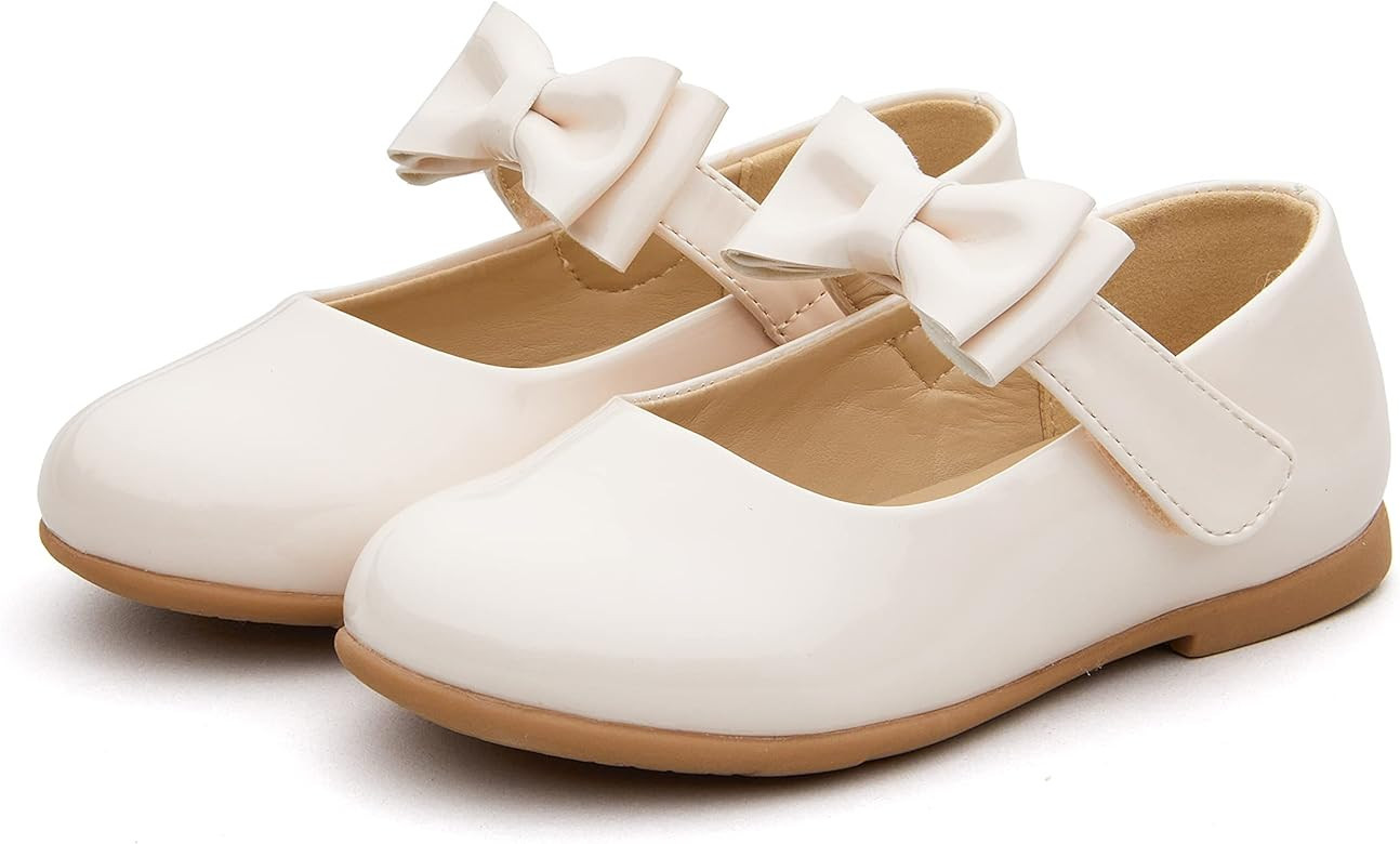 Weestep Toddler/Little Kid Girl Dress Ballet Flat Mary Jane Ballerina Shoe | Amazon (US)