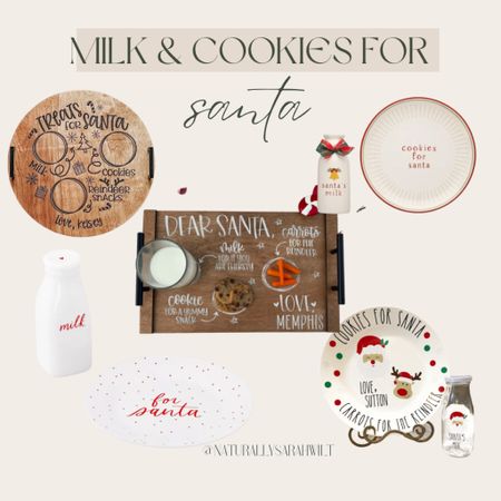 cutest cookie plate sets for Santa, personalized 

#LTKSeasonal #LTKHoliday #LTKGiftGuide