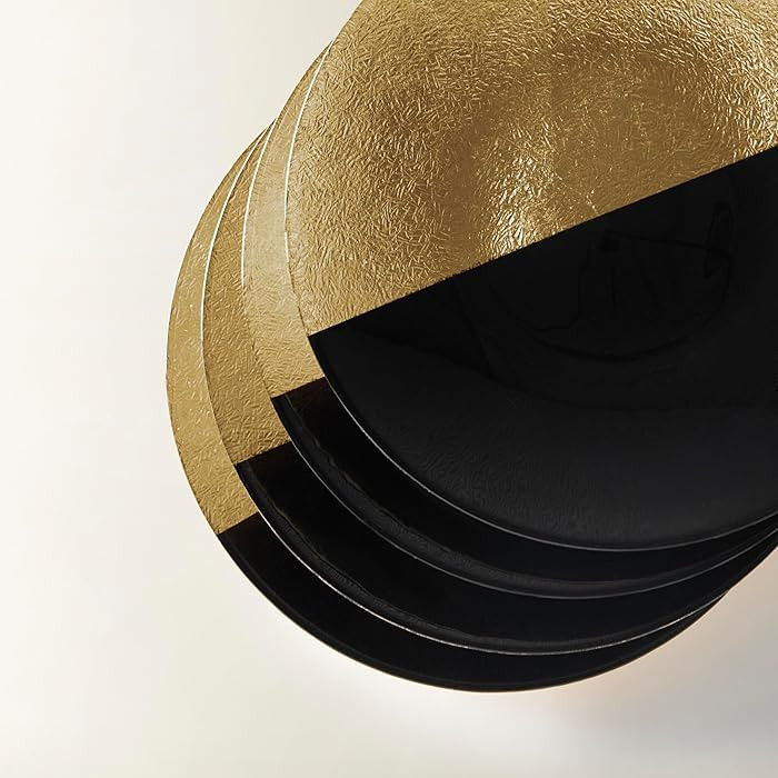 Z Gallerie Gemini Salad Plate in Black and Gold - Set of 4 | Amazon (US)