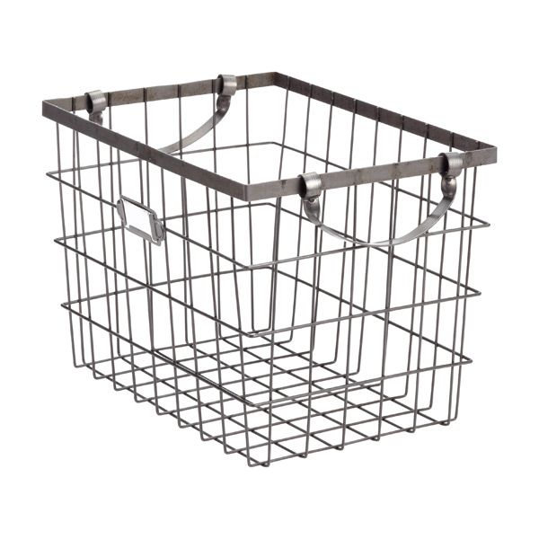 Harvest Wire Storage Baskets with Handles | The Container Store