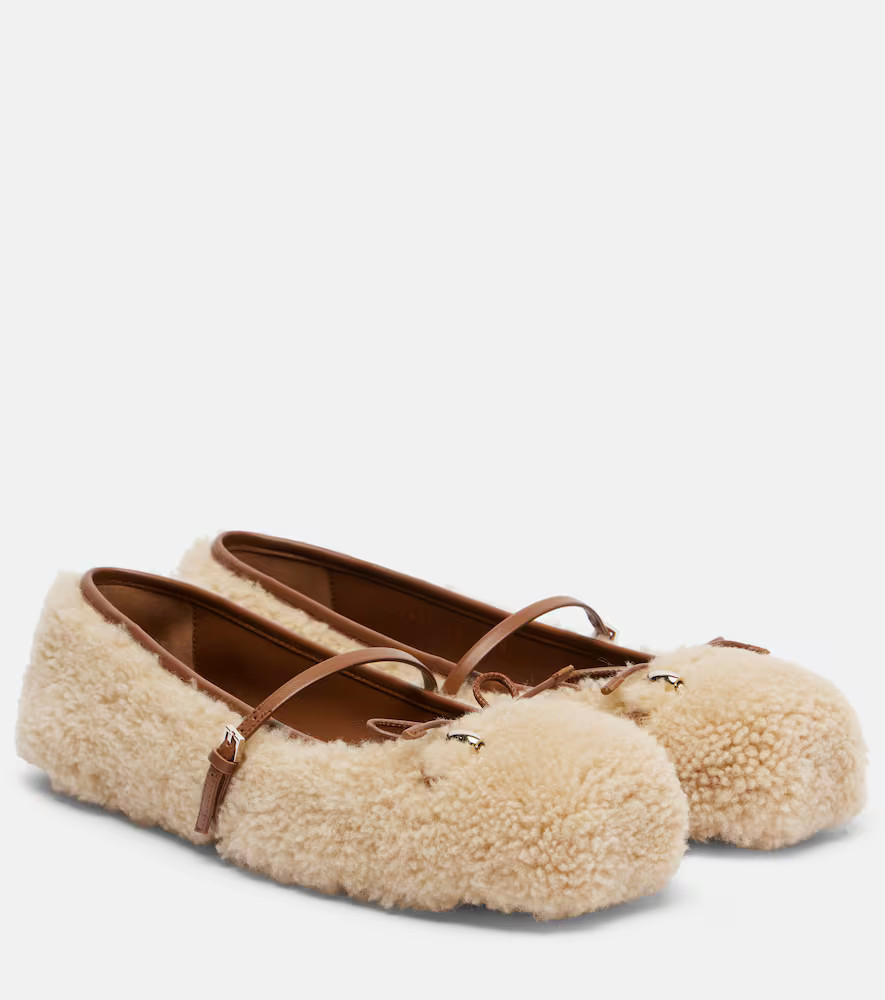Gucci Bailarinas Gucci de borrego con Horsebit | Mytheresa (INTL)