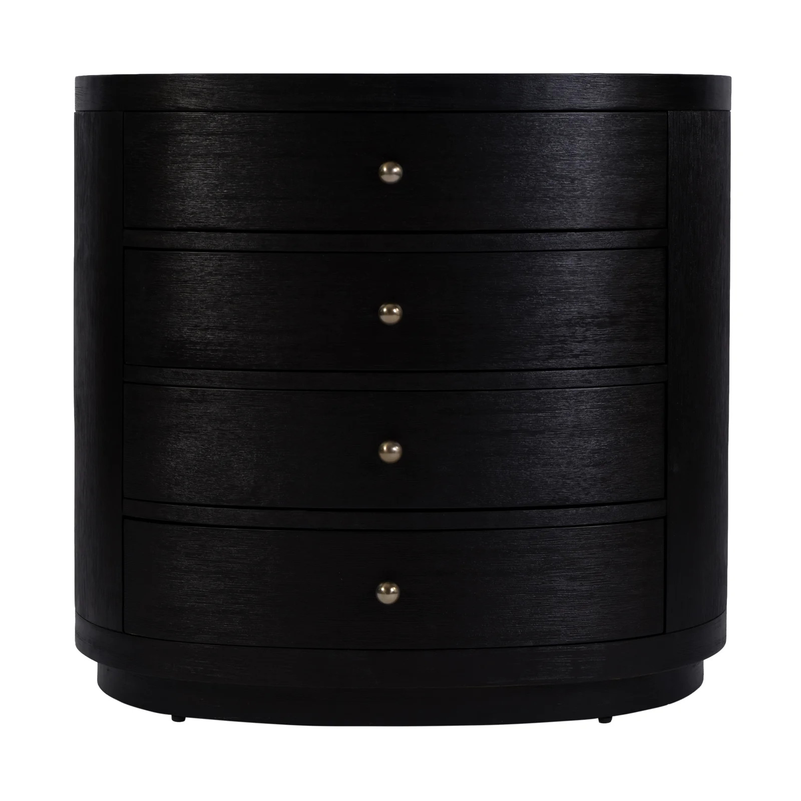 Joss & Main Nora 28 in. W Oval Wood 4 Drawer Nightstand, Antique Coffee | Joss & Main | Joss & Main