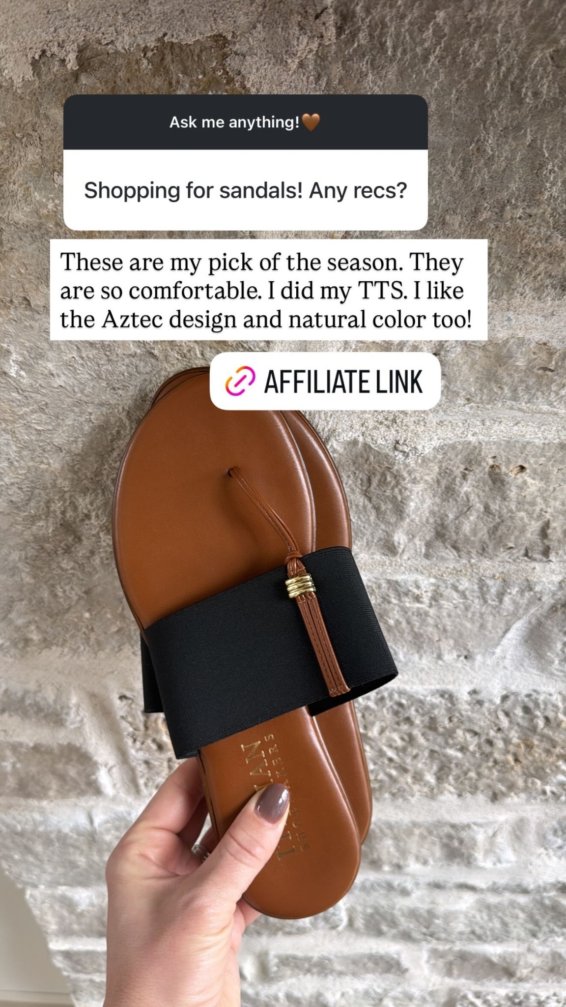 These are my pick of the season. They are so comfortable. I did my TTS. I like the Aztec design and natural color too!