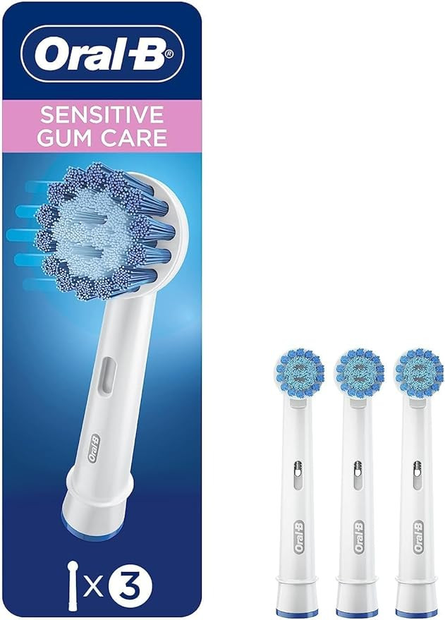 Oral-B Sensitive Gum Care Electric Toothbrush Replacement Brush Heads Refill, 3 Count | Amazon (US)