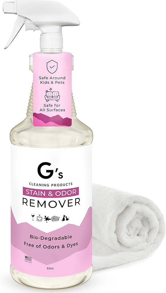 G's Cleaning Biodegradable Stain & Odor Remover Spray \u2013 32 oz Pet Urine Enzyme Cleaner \u201... | Amazon (US)