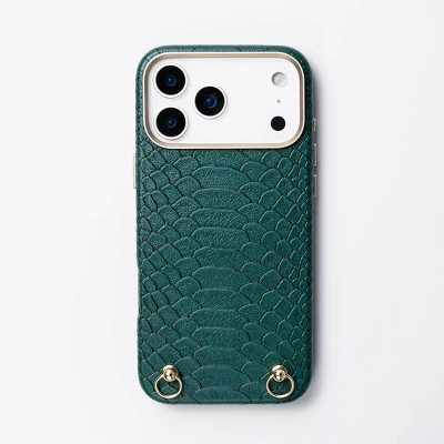 Hello Lux iPhone 17 Pro Max Phone Case - Green Croc Wrapped | Target