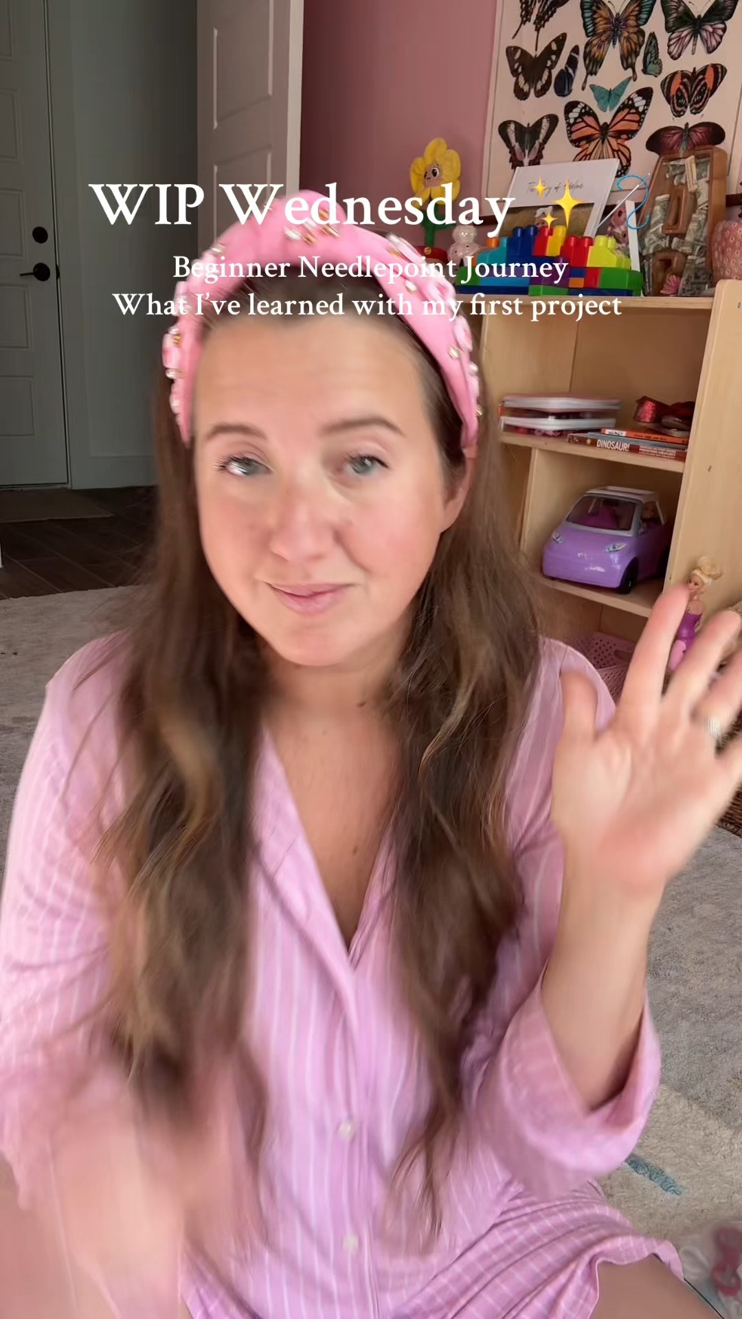 My first Needlepoint project is almost complete! I got the cutest starter kit off Etsy