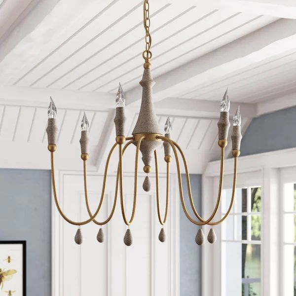 Clay 6 - Light Dimmable Classic / Traditional Chandelier | Wayfair North America