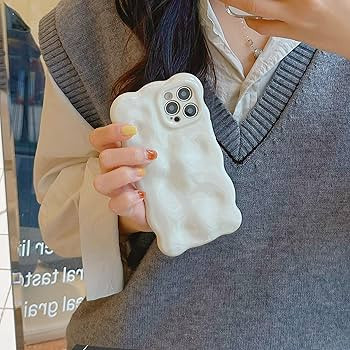 XIZYO for iPhone 14 Pro Case 6.1 Inch Cute Wave Pattern Aesthetic Phone Case 3D Curly Wavy Shape ... | Amazon (US)