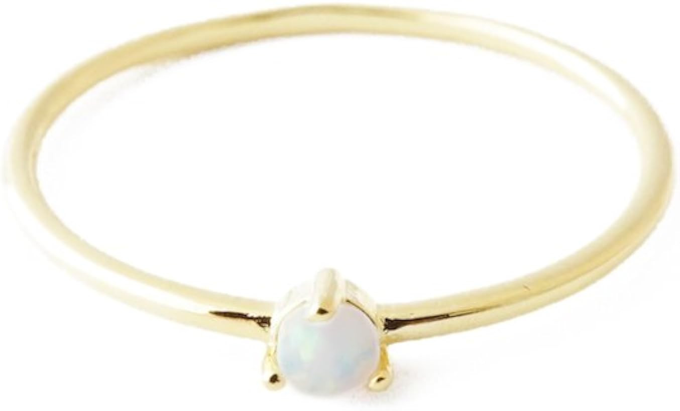 HONEYCAT Opal Orb Crystal Ring in Gold, Rose Gold, or Silver | Minimalist, Delicate Jewelry | Amazon (US)