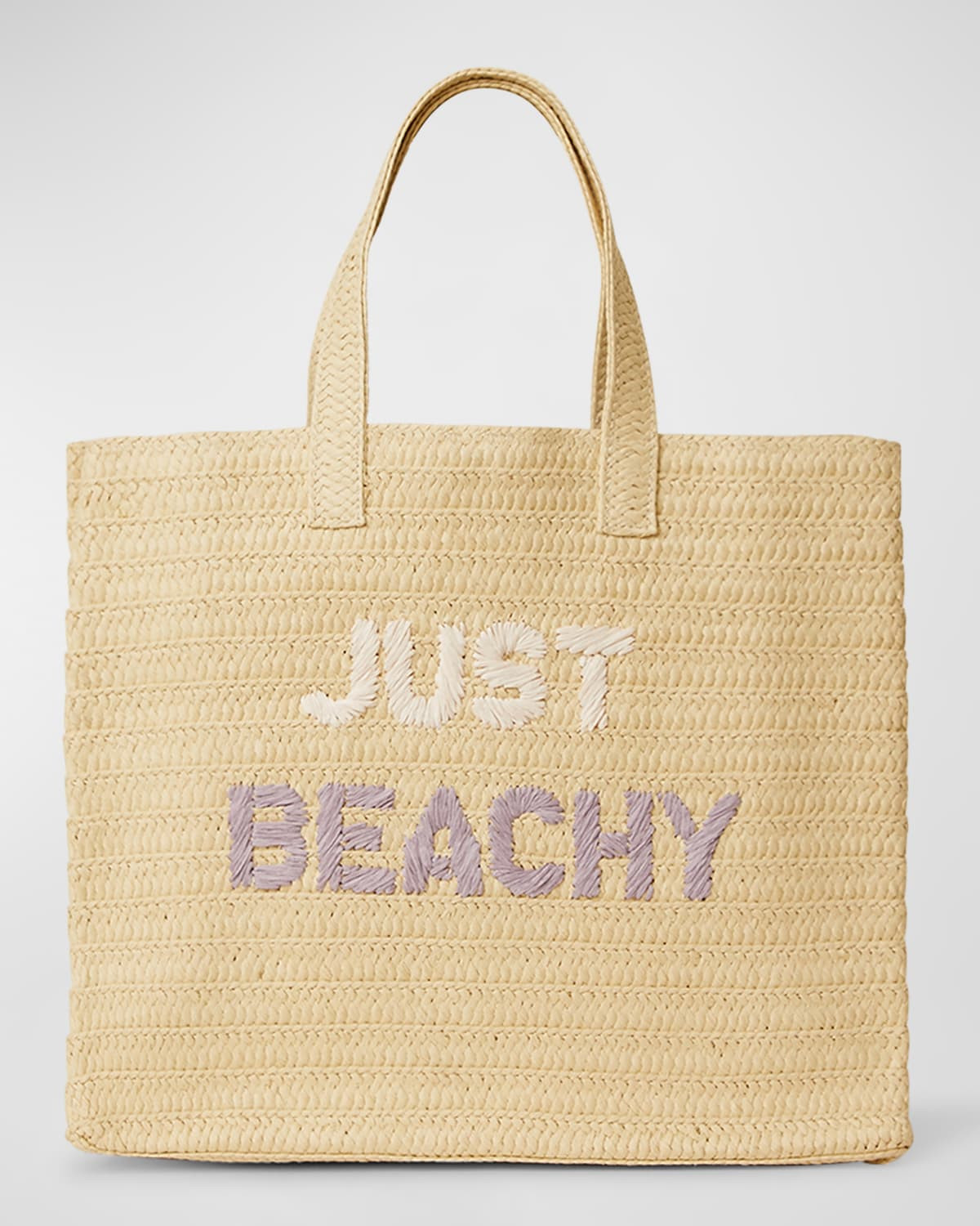 Just Beachy Straw Tote Bag | Neiman Marcus