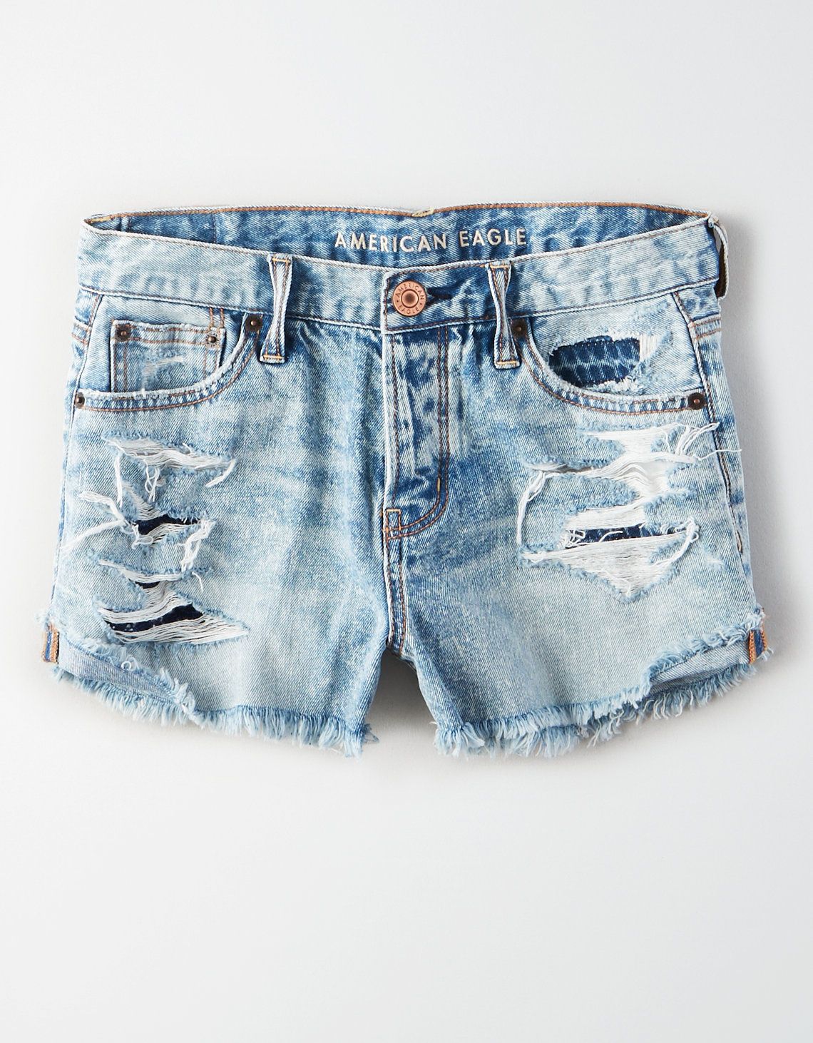 AE Tomgirl Denim Short Short, Light Vintage | American Eagle Outfitters (US & CA)
