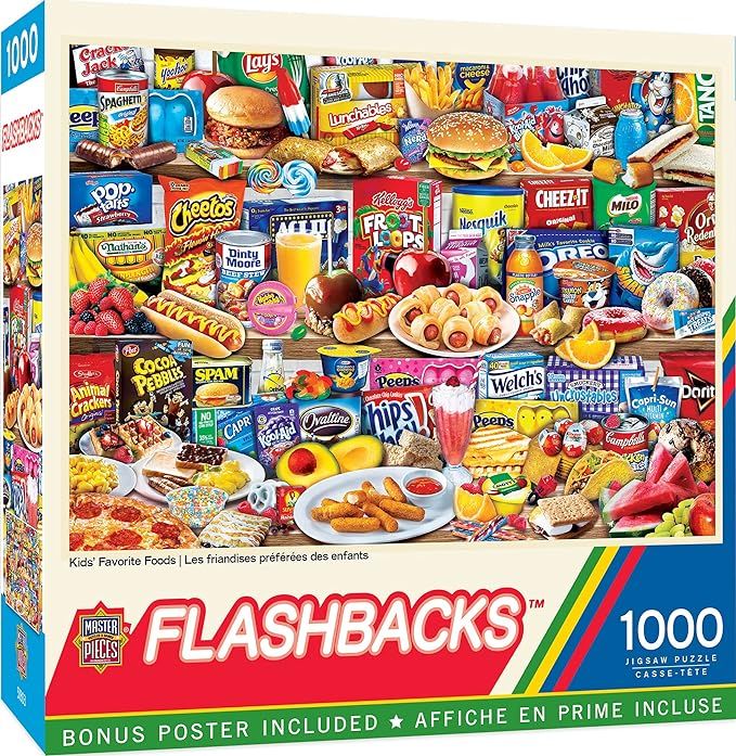 MasterPieces 1000 Piece Jigsaw Puzzle for Adults, Family, Or Kids - Kids Favorite Foods - 19.25"x... | Amazon (US)