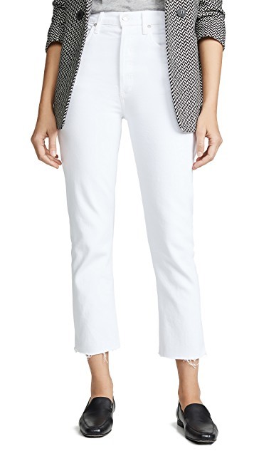 Hi Rise Straight Riley Crop Jeans | Shopbop