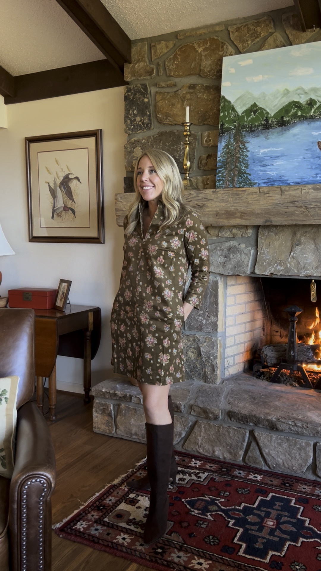 Thanksgiving outfits: a preppy fall floral dress with the perfect collar and silhouette! This one is my favorite! I’ll definitely be wearing this all fall!

#LTKVideo #LTKHoliday #LTKSeasonal