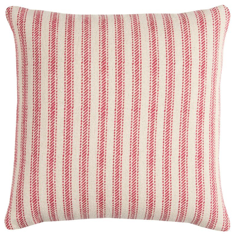 20"x20" Oversize Ticking Striped Square Throw Pillow - Rizzy Home | Target