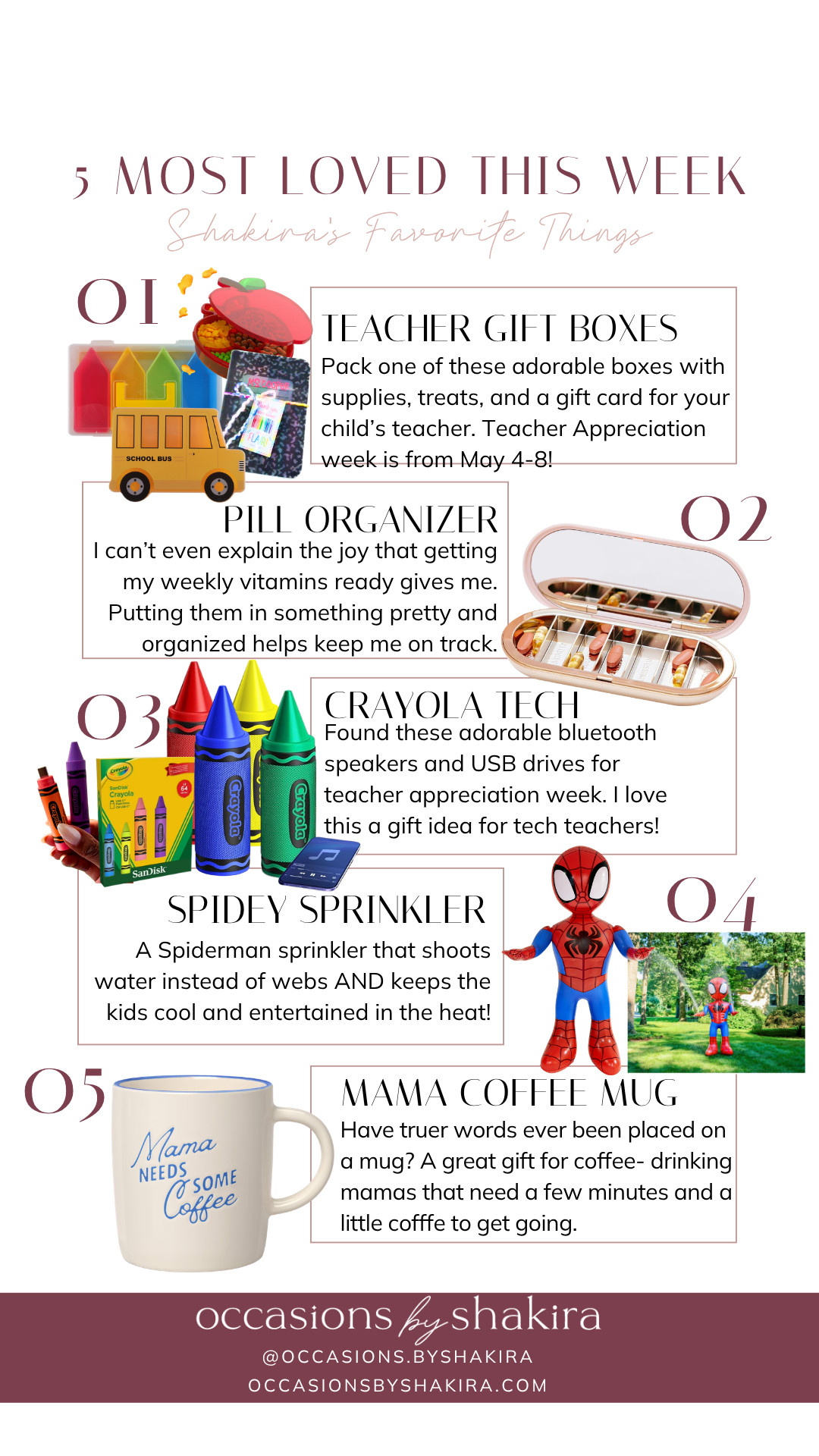 Your 5 Most Loved Items from Instagram this Week 

 

#LTKMothersDay #LTKmomlife #LTKKids