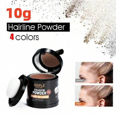 0.35oz/10g Hairline Powder Waterproof Instantly Cover Up Gray Hair Root Concealer, Wig Lace Knots Healer, Shadow Powder Fibers Filling In Temples, Eye | SHEIN