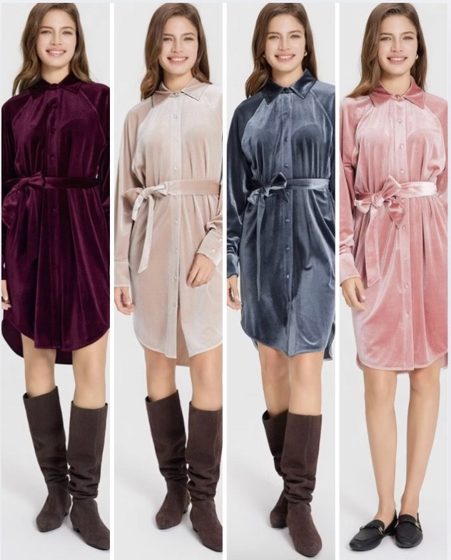 The cutest new velvet shirtdress at Target! 🎯 That purple is stunning! 

#LTKHoliday #LTKFindsUnder50 #LTKSeasonal