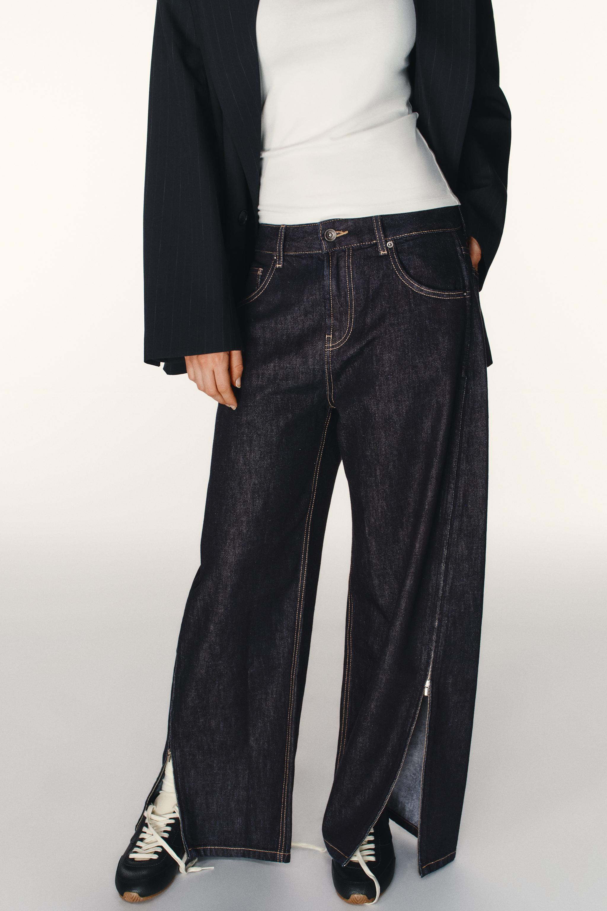 TRF SIDE ZIP JEANS | Zara US