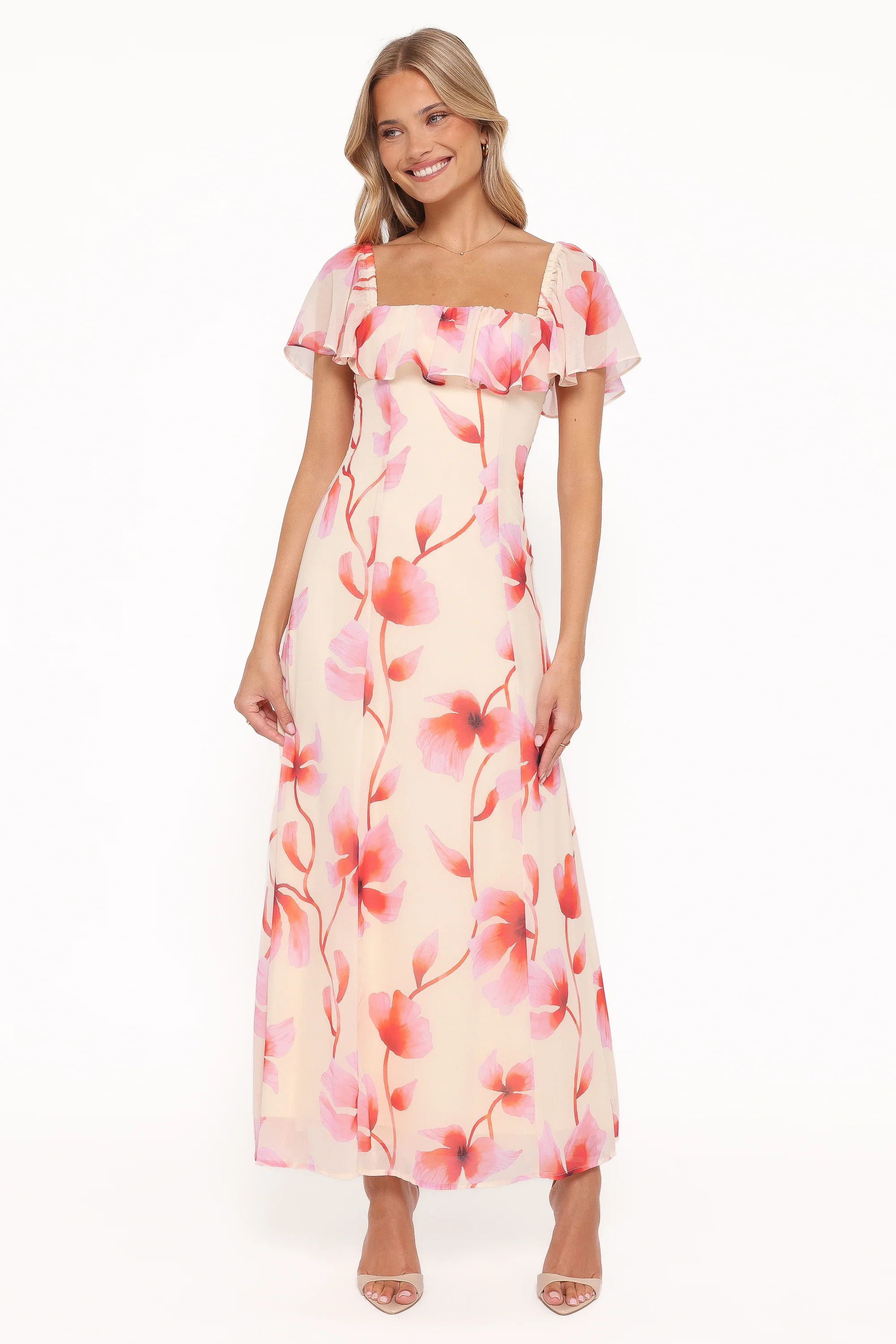 Kamie Maxi Dress - Pink Floral | Petal & Pup (US)