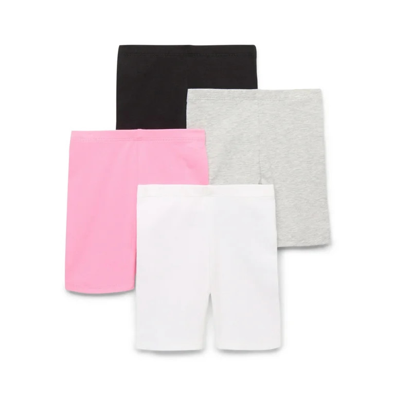 Garanimals Toddler Girl Core Jersey Biker Shorts Multipack, 4-Pack, Sizes 2T-5T | Walmart (US)