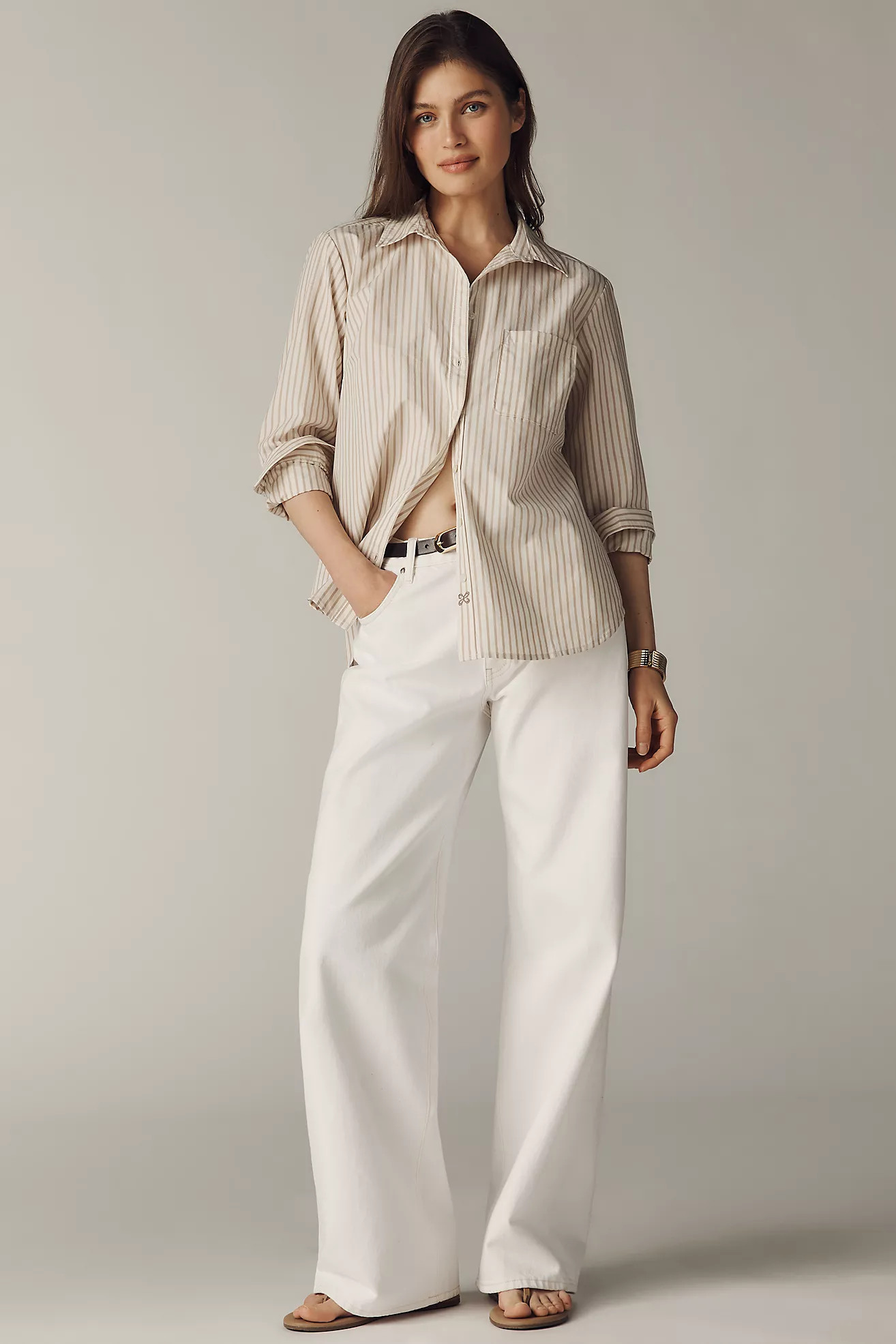 Kate Classic Buttondown Shirt by Maeve | Anthropologie (US)